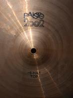 Paiste 2002 black vintage 70's, 15" hihat set voor drumstel, Muziek en Instrumenten, Ophalen of Verzenden, Zo goed als nieuw