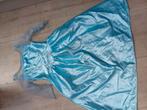 Disney prinsessenkleedje blauw 7/8 j, Ophalen of Verzenden, Zo goed als nieuw