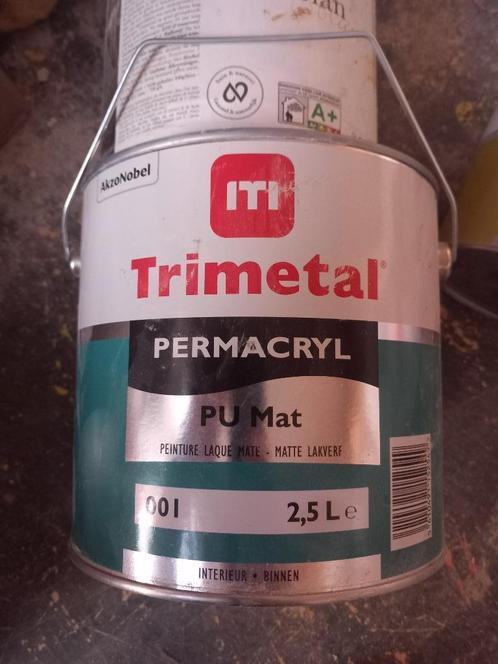 Matériel de chantier neuf, Doe-het-zelf en Bouw, Verf, Beits en Lak, Nieuw, Verf, Minder dan 5 liter, Wit, Ophalen