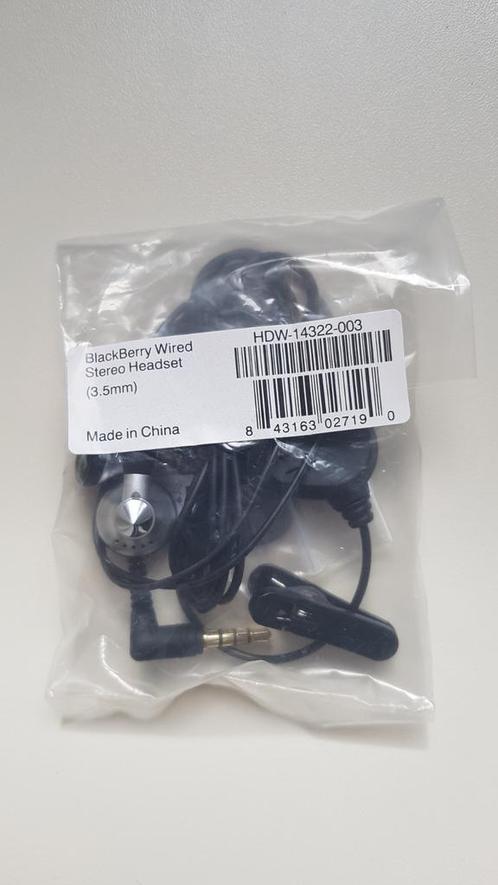 Blackberry Wired Stereo Headset 3,5mm NIEUW, Audio, Tv en Foto, Hoofdtelefoons, Nieuw, Ophalen of Verzenden