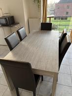 Tafel + 6 stoelen, Huis en Inrichting, Ophalen, Nieuw, 50 tot 100 cm, Vijf personen of meer