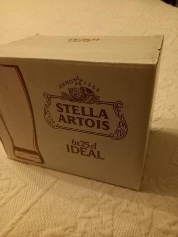set van 6 bierglazen Stella Artois beschikbaar voor biedingen