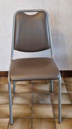 6 keukenstoelen, Ophalen, Gebruikt, Bruin, Metaal