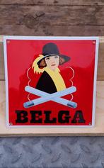 Tof emaille reclamebord Belga sigaretten., Verzamelen, Ophalen of Verzenden, Nieuw, Reclamebord