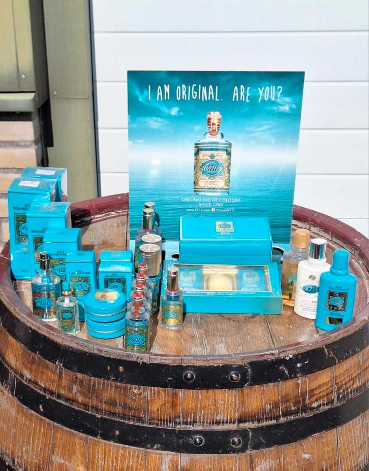 Partijtje 61 x eau de toilette en eau de cologne van 4711., Diversen, Rommelmarktspullen, Nieuw, Ophalen of Verzenden