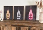 Set van 3 canvassen Armand de Brignac in baklijst, Ophalen
