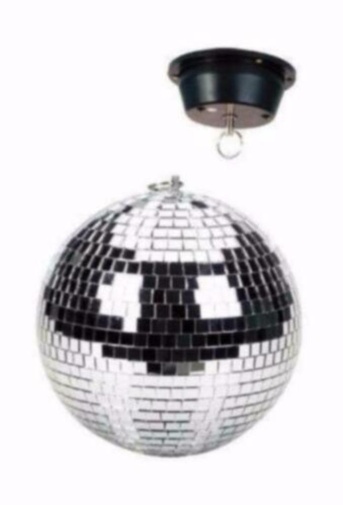 20cm Spiegelbol met motor [3-T], Muziek en Instrumenten, Licht en Laser, Nieuw, Ophalen of Verzenden