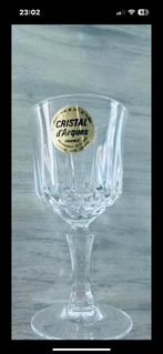 Lot 9 verres en Cristal d’Arques vintage