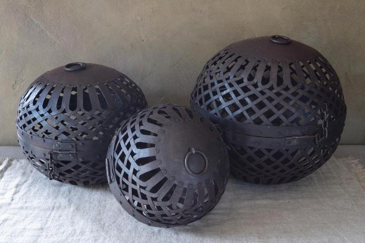 Set 3 ijzeren deco bollen ballen, Maison & Meubles, Accessoires pour la Maison | Autre, Neuf, Enlèvement ou Envoi