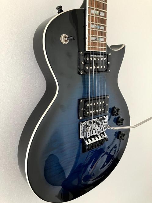 ESP LTD AS-1FR Black Aqua Sunburst Alex Skolnick (Testament), Musique & Instruments, Instruments à corde | Guitares | Électriques
