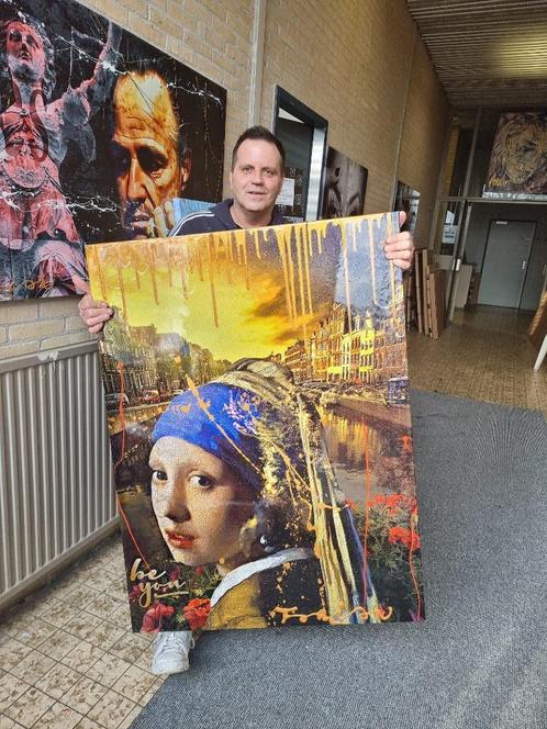 Origineel werk op GROOT Doek van Fabian  Met certificaat  Mi, Antiek en Kunst, Kunst | Schilderijen | Klassiek, Ophalen