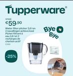Tupperware waterfilter Pitcher & navullingen, Ophalen of Verzenden, Nieuw