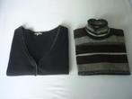 Wollen-Cashmere-Angora Twinset San Martino, Kleding | Dames, San Martino, Zwart, Maat 46/48 (XL) of groter, Ophalen of Verzenden