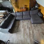 stoffen zetel 5-8 personen blauw grijs, Huis en Inrichting, Ophalen, Gebruikt