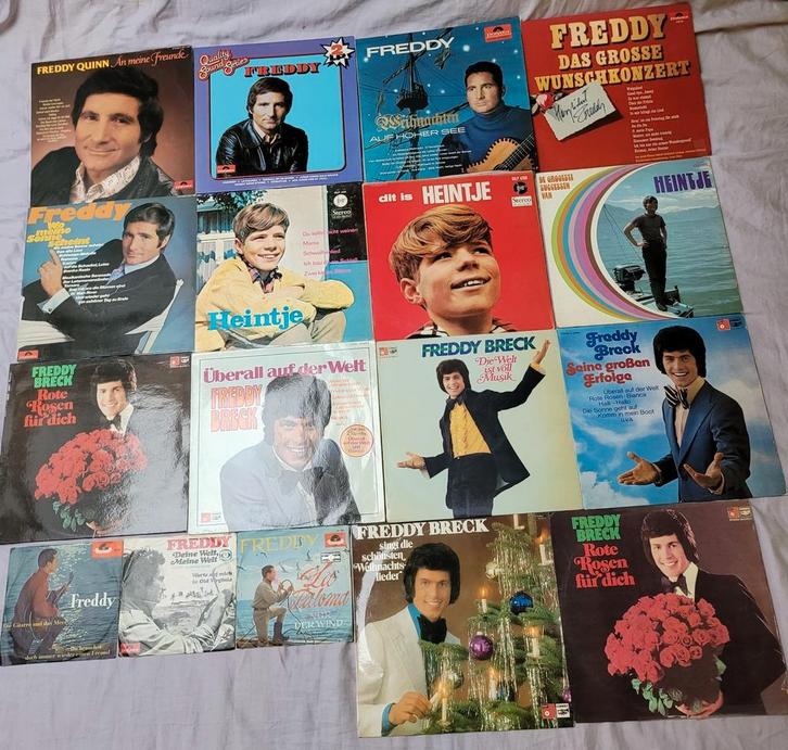 LP's vinyl lot Freddy Quinn, Heintje en Freddy Breck, Cd's en Dvd's, Vinyl | Pop, Zo goed als nieuw, Ophalen of Verzenden