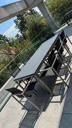 Table 220 et 8 chaises TRIBU, Tuin en Terras, Picknicktafels, Ophalen of Verzenden, Gebruikt, Rechthoekig, Aluminium