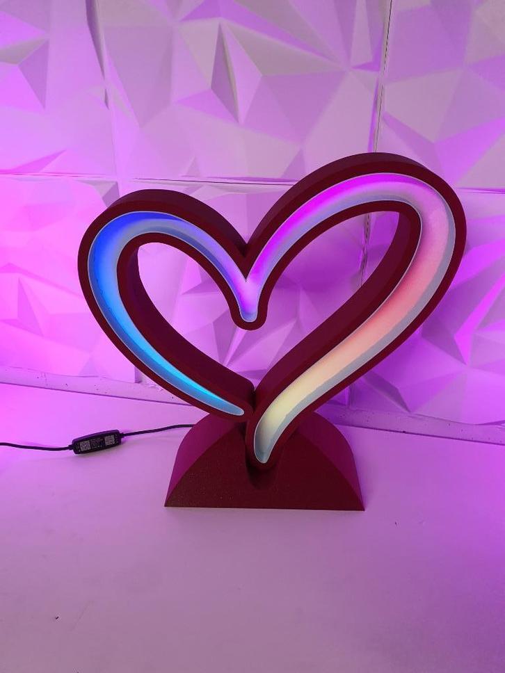 Valentijn 3D lamp Dreamled Hart., Huis en Inrichting, Woonaccessoires | Overige, Nieuw, Ophalen of Verzenden
