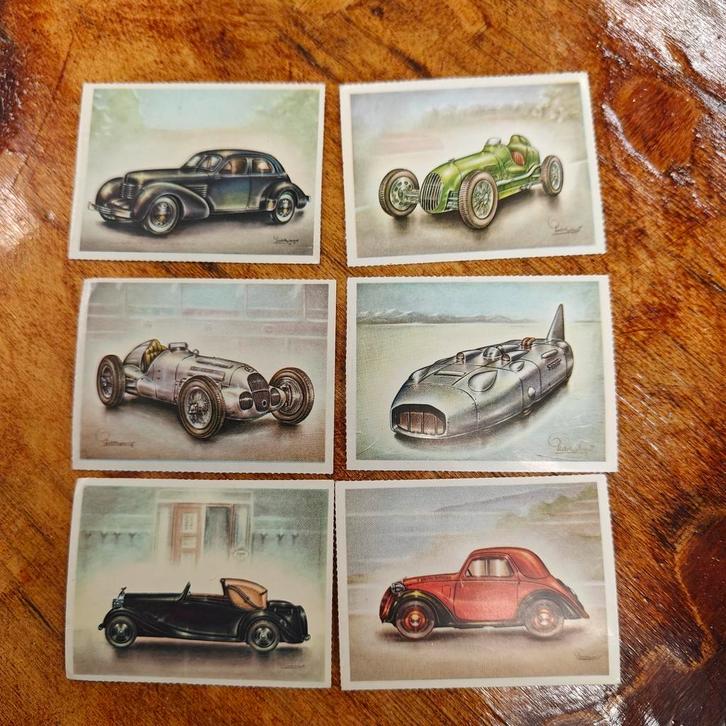 Minerva autoplaatjes jaren 50, Hobby en Vrije tijd, Stickers en Plaatjes, Zo goed als nieuw, Ophalen of Verzenden