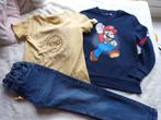 m 140 JBC en C&A trui Mario, t-shirt en broek, Broek, Zo goed als nieuw, Ophalen