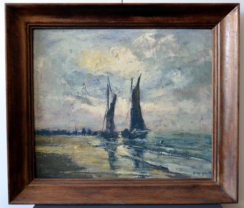 Origineel gesigneerd werk van Henri LEMOINE (1922 - 2009), Antiek en Kunst, Kunst | Schilderijen | Klassiek, Ophalen