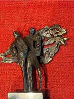 Brons beeld op marmer sokkel, Ophalen of Verzenden, Brons