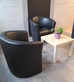 Zwarte fauteuils, Ophalen, Overige materialen, Gebruikt, Minder dan 75 cm