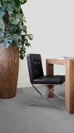 BUITENKANS!! 8 zwarte designstoelen, Huis en Inrichting, Stoelen, Ophalen, Nieuw
