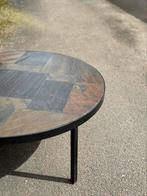 Round slate coffee table, Antiek en Kunst, Antiek | Meubels | Tafels, Ophalen