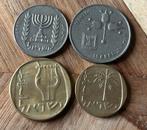 Israel lot 4 verschillende munten, Ophalen of Verzenden