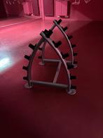 Mooie en stevige barbell rek / halter rek, Ophalen, Zo goed als nieuw, Benen, Halterstangen