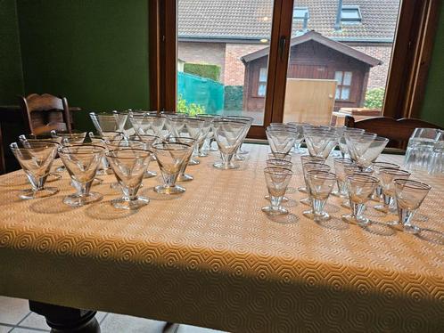 Art Deco glazen,, Antiek en Kunst, Antiek | Glaswerk en Kristal, Ophalen