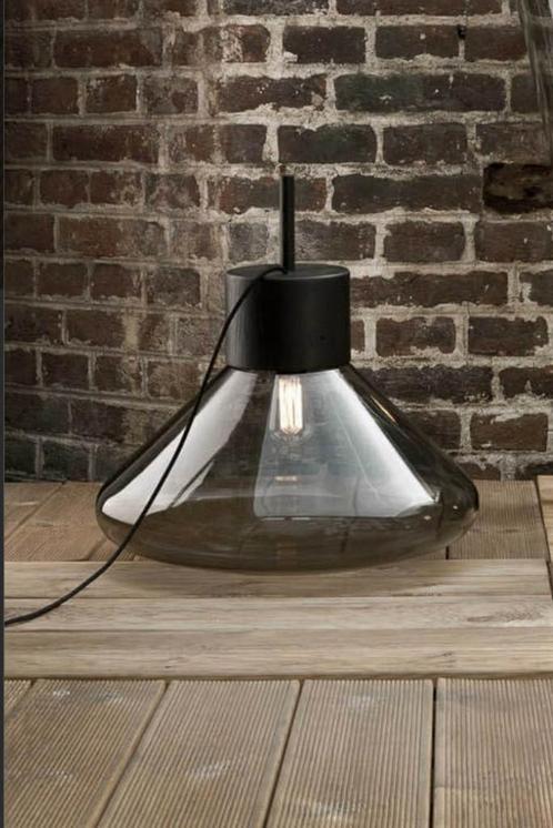 Brokis Muffins PC-851grijs, Huis en Inrichting, Lampen | Hanglampen, Zo goed als nieuw, Minder dan 50 cm, Glas, Hout, Ophalen