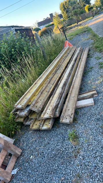 15 Houten Liggers Voor Bekisting DOKA H20 Eco 4m90 lang beschikbaar voor biedingen