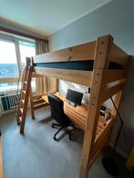 lit flexa mezzanine avec grand bureau, 90 cm, Une personne, Enlèvement, Utilisé
