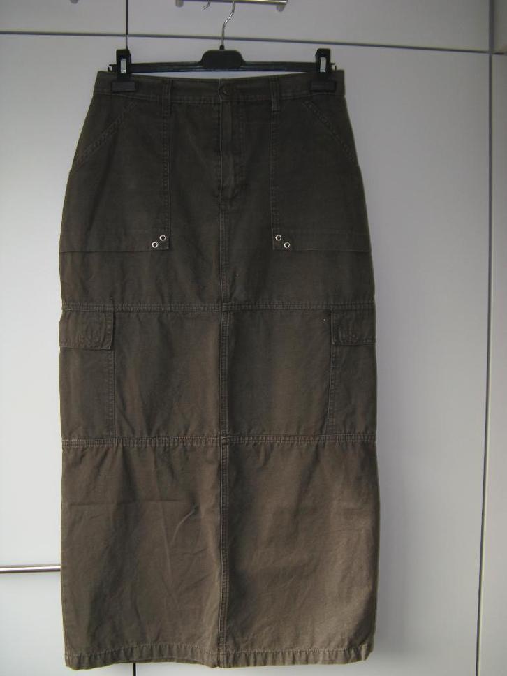 Stoere lange donkergroene rok, maat 36, Vêtements | Femmes, Jupes, Porté, Taille 36 (S), Vert, Sous le genou, Envoi