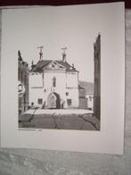 Dessin d'une porte de prison à Lierre époque 1900 - 1944, Antiquités & Art, Art | Eaux-fortes & Gravures, Enlèvement ou Envoi