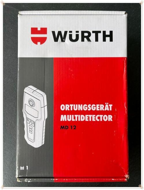 WÜRTH - DETECTEUR MULTI-MATERIAUX DIGITAL NEUF - MD 12, Bricolage & Construction, Outillage | Autres Machines, Neuf, Enlèvement ou Envoi