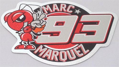 Marc Márquez metallic sticker #7, Motos, Accessoires | Autocollants, Envoi