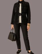 Marina Rinaldi Sport leren jasje met wollen mouwen maat 38, Kleding | Dames, Maat 38/40 (M), Zwart, Ophalen of Verzenden, Marina rinaldi