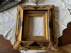 Lijst hout / gouden barok lijst  / schilderij lijst, Moins de 50 cm, Enlèvement ou Envoi, Utilisé, Bois