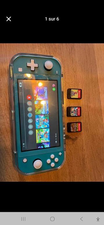 Switch lite, Enlèvement, Turquoise, Comme neuf