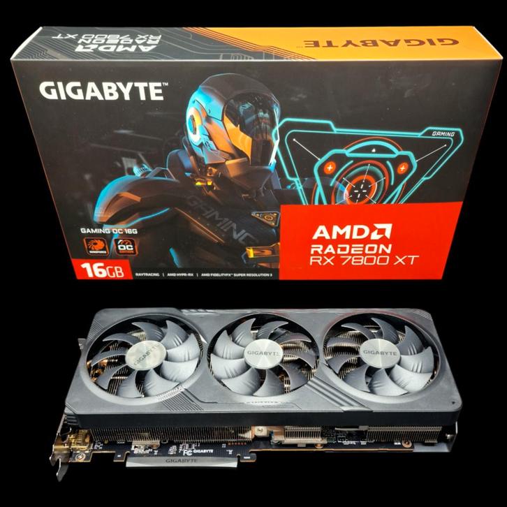GIGABYTE Radeon RX 7800 XT 16GB GAMING, Computers en Software, Videokaarten, AMD, PCI, GDDR6, Ophalen of Verzenden