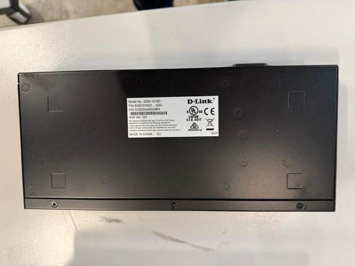 D-link 16-Port Gigabit Unmanaged Desktop Switch DGS-1016D, Computers en Software, Netwerk switches, Nieuw, Ophalen of Verzenden
