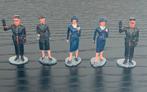 Lot 5 figurines ferroviaires de marque Riesler HO . Vintage, Enlèvement ou Envoi, Utilisé, Personnage ou Figurines
