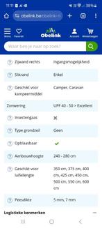 Obelink rio 320 voortent en airtubes, Caravans en Kamperen, Ophalen, Nieuw, Overige merken
