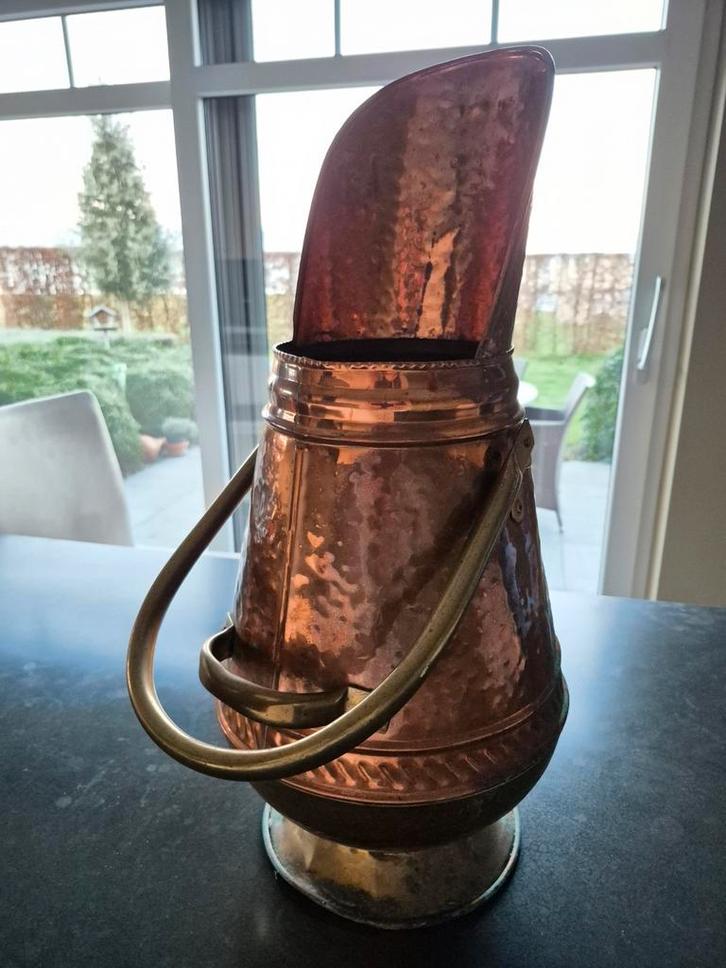 Cruche à charbon en cuivre, Antiquités & Art, Antiquités | Bronze & Cuivre, Enlèvement