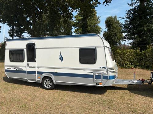 Fendt topas caravan met voortent en luifel, Caravans en Kamperen, Caravans, Particulier, tot en met 4, 1000 - 1250 kg, Rondzit
