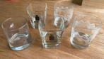 5 glazen - Johnnie Walker wiskey - Disaronno - Amaretto - Gl, Ophalen of Verzenden, Borrel- of Shotglas