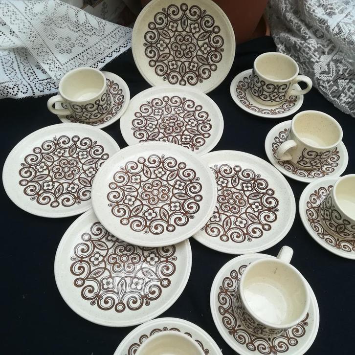 BILTON Engelse koffieservice voor 6 personen, Antiek en Kunst, Antiek | Servies compleet, Ophalen of Verzenden