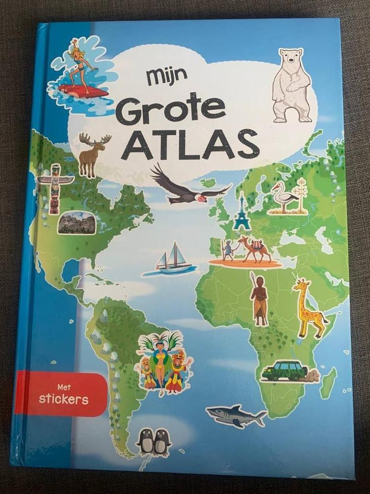 Hoogwaardige atlas 2-in-1, Boeken, Kinderboeken | Baby's en Peuters, Zo goed als nieuw, Ophalen